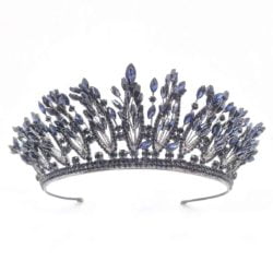 Henna crown - Emilia Navy blue color
