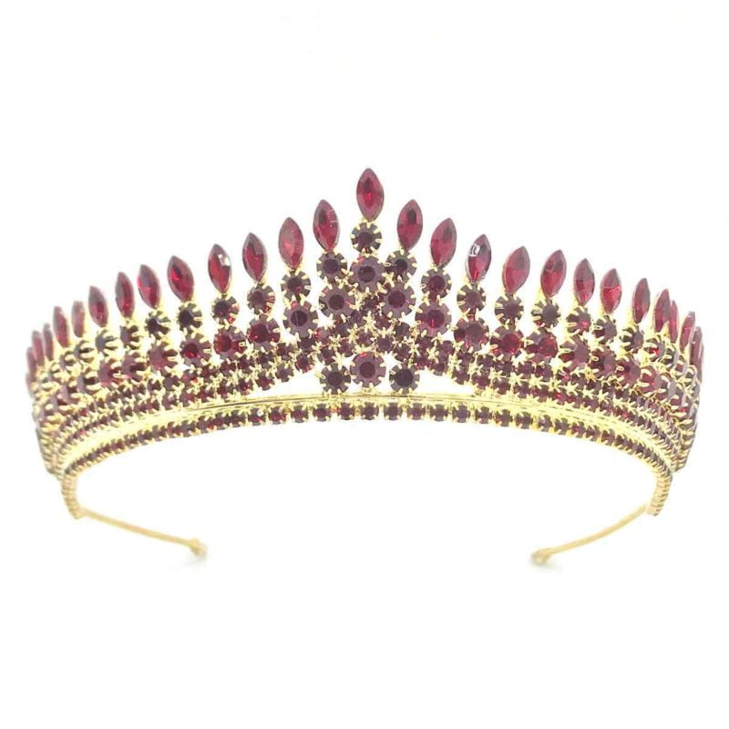Henna crown - maya red gold color plated