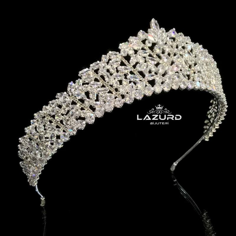 Madeline wedding tiara - Silver Plated