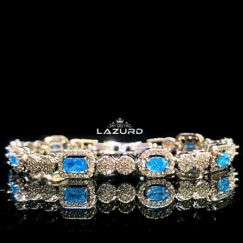 zircon bracelet - Isabel blue sky stone