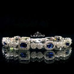 zircon bracelet - Isabel blue stone
