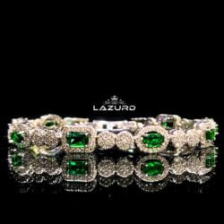 zircon bracelet - Isabel green stone