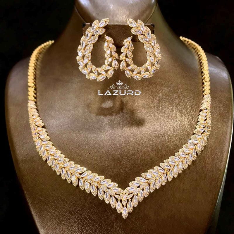 bridal jewellery - Savannah gold plating