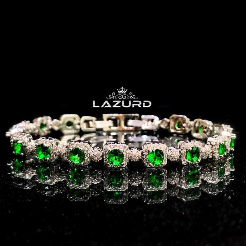 zircon bracelet - Barbara green ston