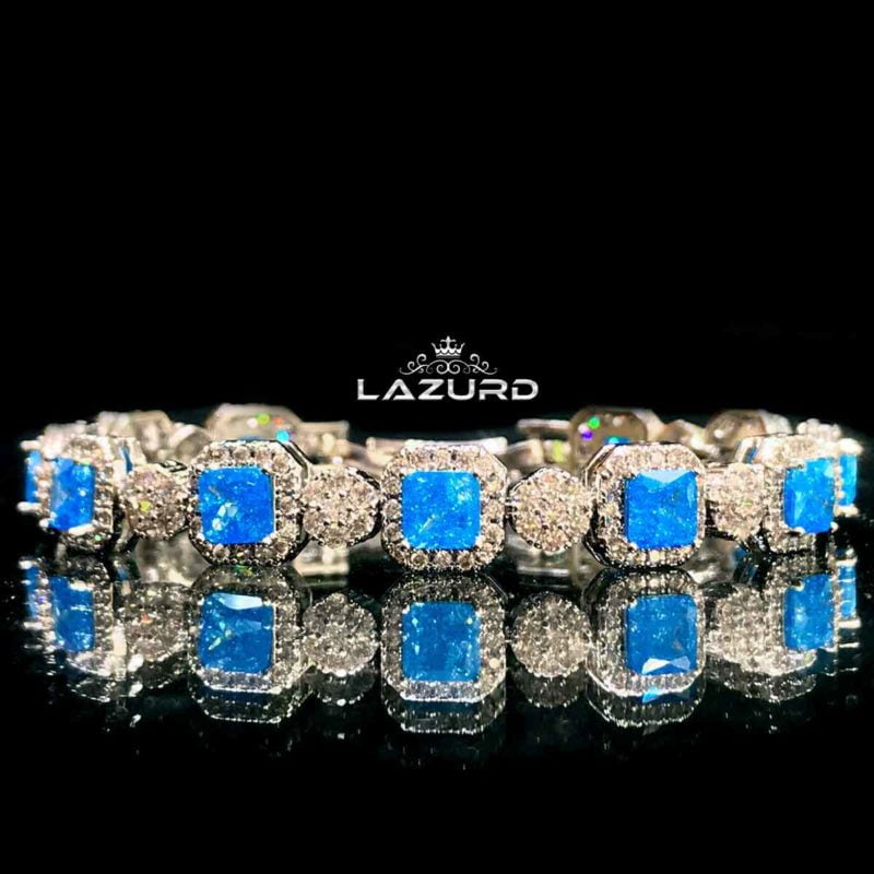 blue sky ston zircon bracelet - Simone