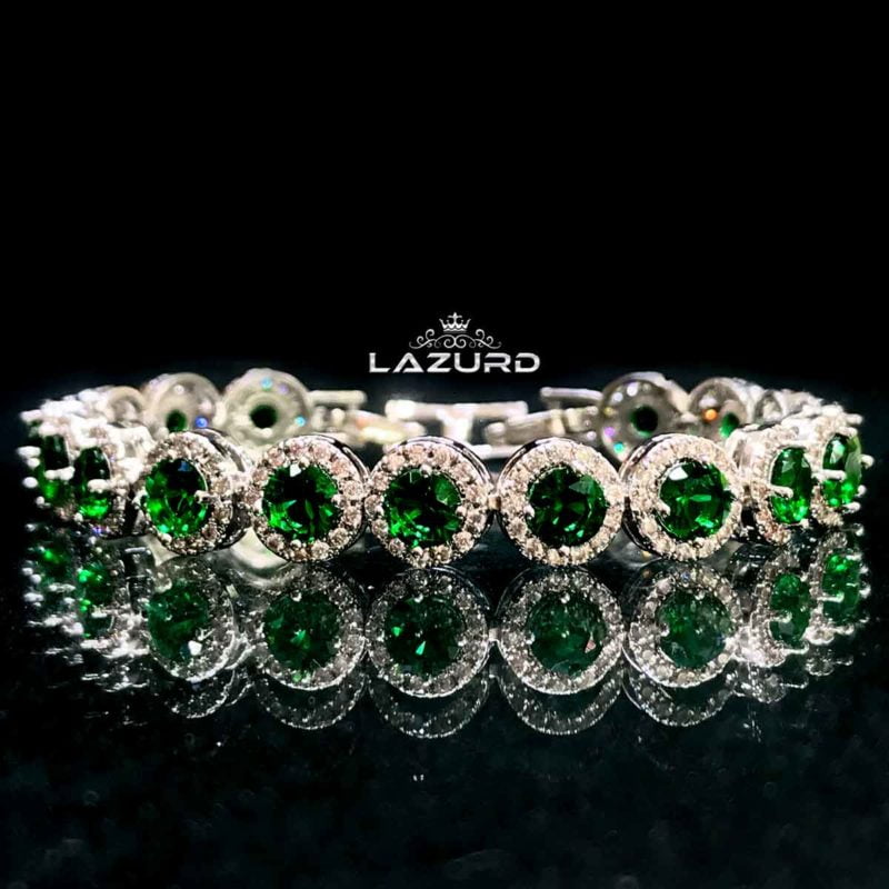 zircon bracelet - Brittany green ston