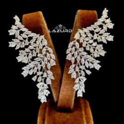 Valerie famous earrings Zircon stones in the shape of angel wings