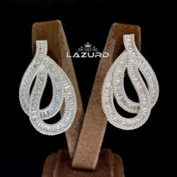 luisa earrings With beautiful baguette stones