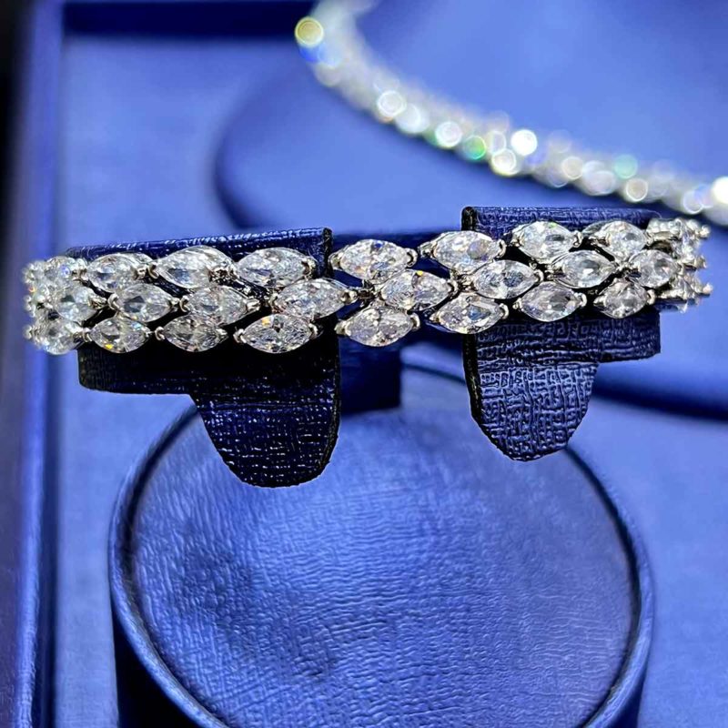teardrop necklace wedding Audrey engagement jewelry set Bracelet