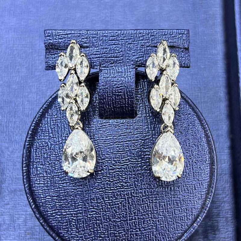 teardrop necklace wedding Audrey engagement jewelry set Earring
