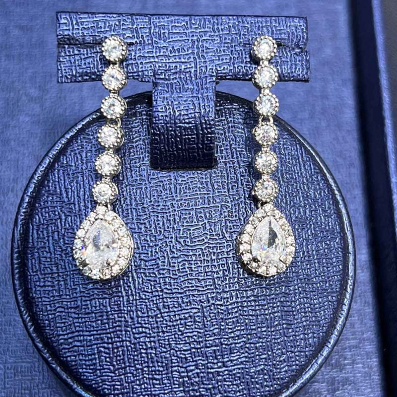 teardrop bridal necklace set Hayden Earring