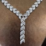 Marquise stons Kataleen white necklace and earrings Necklace