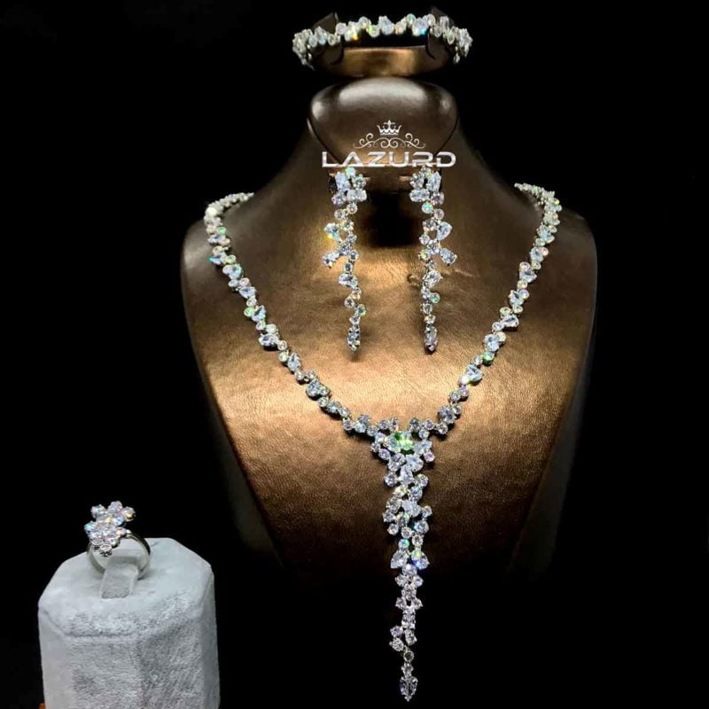 modern bridal necklace set Zoya different model 1