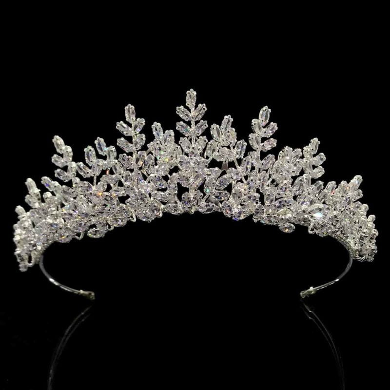 vintage wedding crown Meryem 2 crown Made of sparkling white zirconia stones