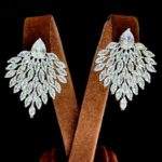 earrings to wear to a wedding kaya model cluster zircon stones