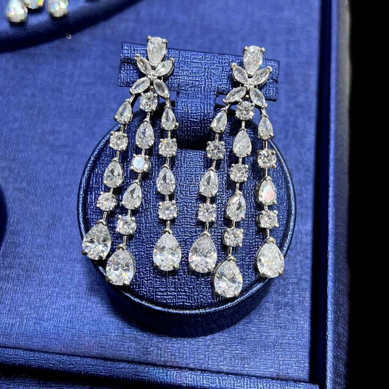 marriage necklace set oznur arab bride model earring