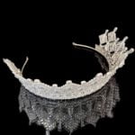 luxury crown Square zirconia Stefanel crown side back