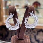 fancy earrings for wedding Asya a modern model made of wonderful zirconia stones real