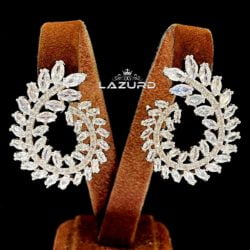 bridal cluster earrings Jasmine A popular model compatible with all evening dresses and wedding dresses