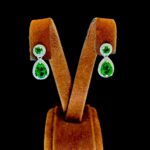 lovely earrings Elena Gorgeous emerald green