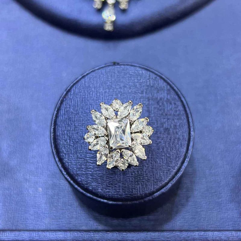 cubic zirconia bridal jewelry sets Ava jewelry set ring