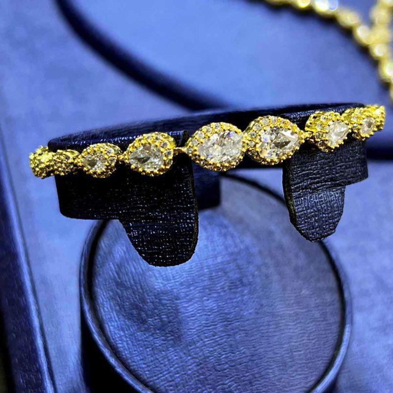 imitation gold bridal jewelry set mia 24 carat gold plated Bracelet