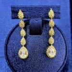 imitation gold bridal jewelry set mia 24 carat gold plated Earring