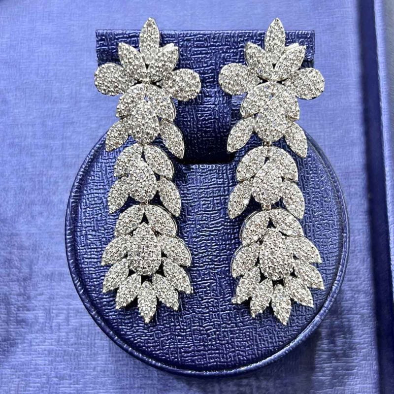 custom jewelry sets Rhodium plated Amelia Earring