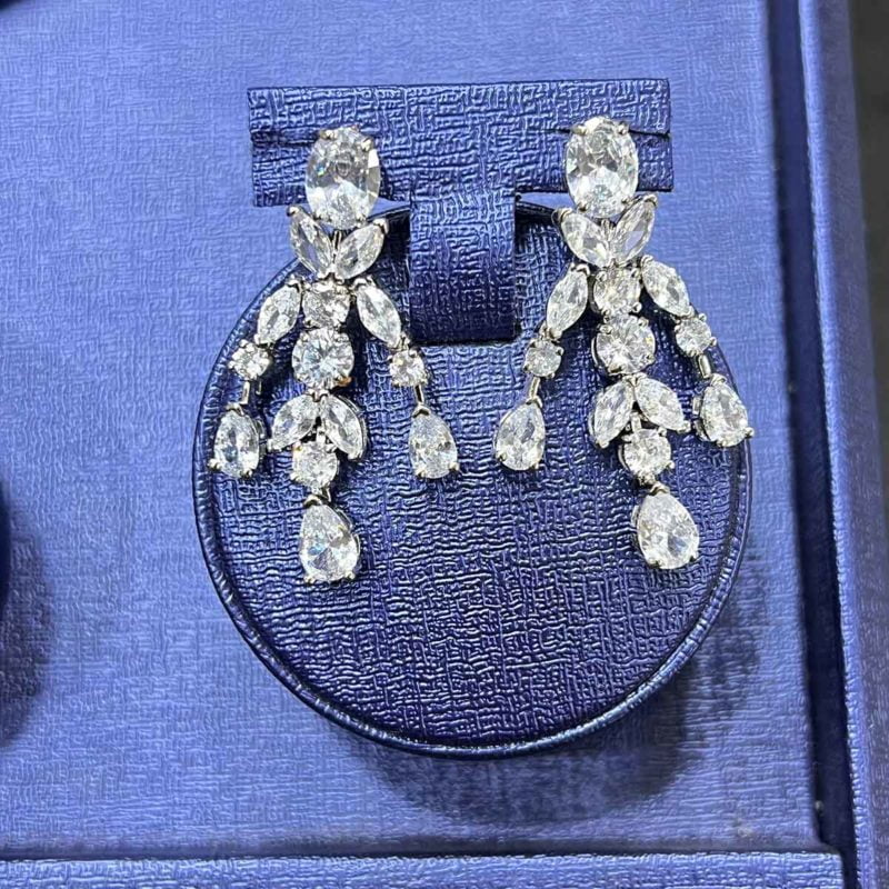 imitation bridal simple diamond earrings Sienna