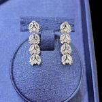 bridal diamond necklace set Imitation Lilyan Earring
