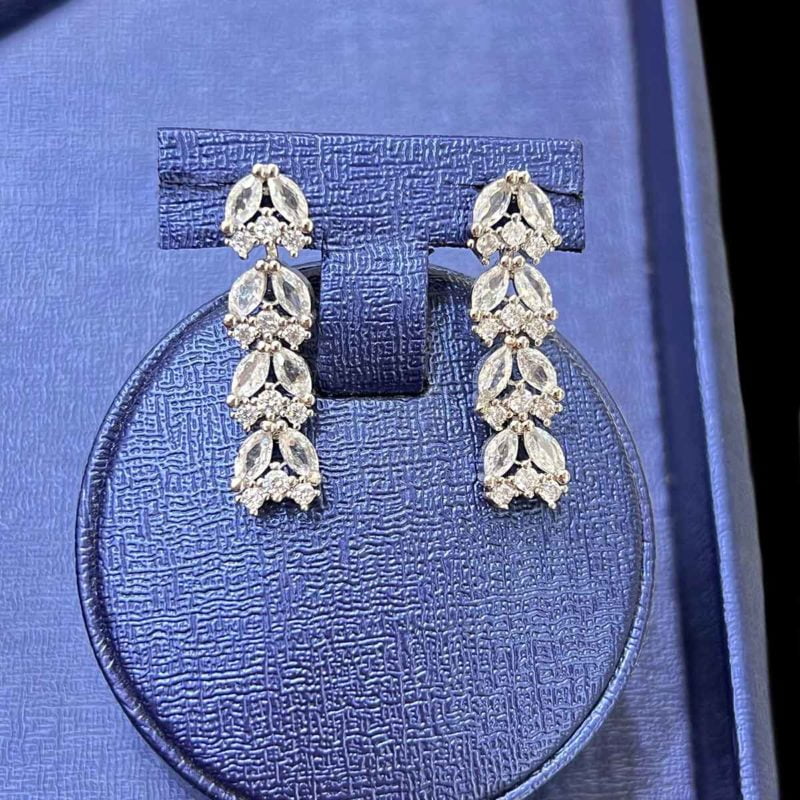 bridal diamond necklace set Imitation Lilyan Earring