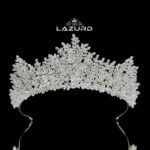 bridal crown for wedding ruşen hundreds of tiny white marquise stones