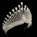 bridal crown for wedding Lennon high crystal Water drop saide