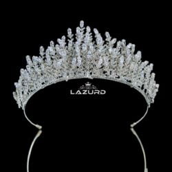marquise stones leaves head tiara bright deniz model