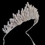 marquise stones leaves head tiara bright deniz model saide