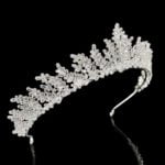 leaf pattern bridal hair crown Arden saide