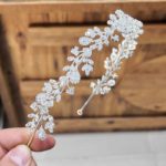 Luna engagement hair accessories silver plated real