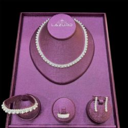 pearl bridal set Alya model with markiz zircon stone