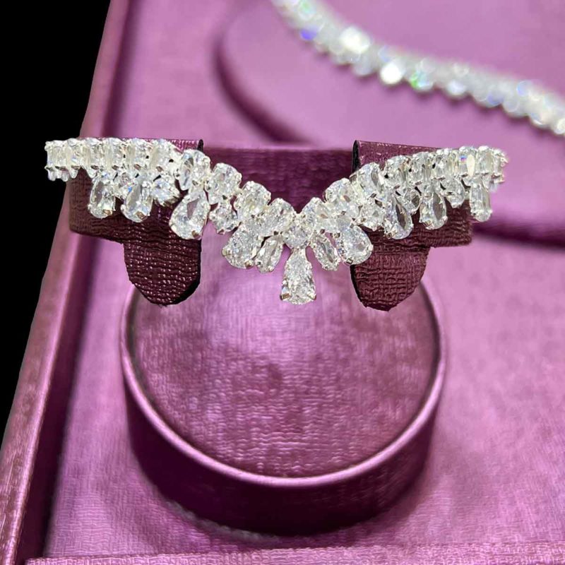 white stone jewellery set for wedding merry Bracelet
