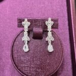 white stone jewellery set for wedding merry Earring