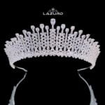 bridal tiara crown Eliza height 5.5 cm luxury from another world