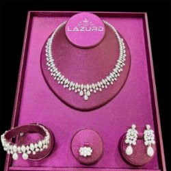 jewelery set with tiny zircon stons Safanz wide and flamboyant model