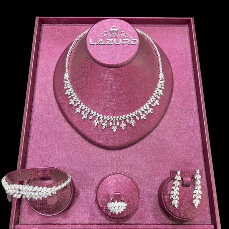elegant jewelry sets Mariya marquise stone model delicate and beautiful