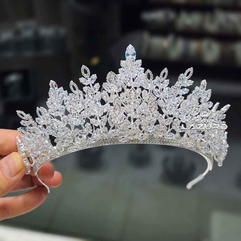 Parla bridal hair crown real photo