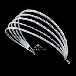 engagement hair accessories 5 rows of zircon shiny design