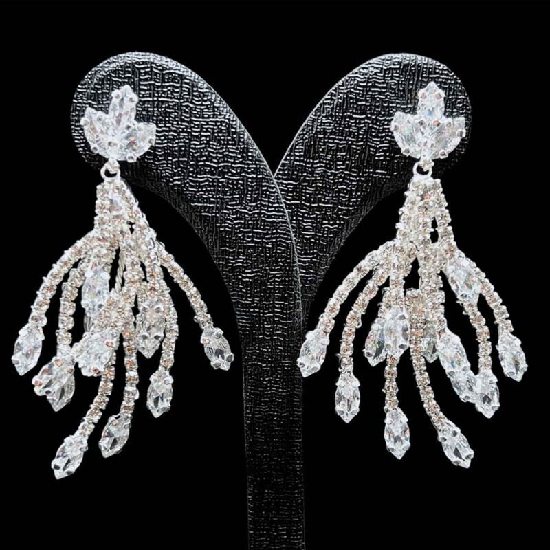 Bridal tiara with earrings onley earrings
