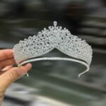 real photo wedding hair crown