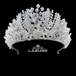 bridal crown for wedding zircon and crystal stone model