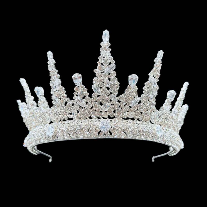 Elegant crown for marriage – Bridal tiara with sparkling stones